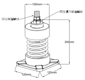 JL型弹簧减振器结构